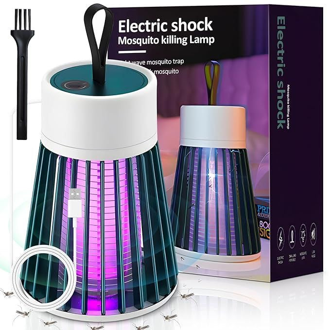 USB Electric Mosquito Killer Lamp | Silent UV Trap Light for Home, Bedroom & Office